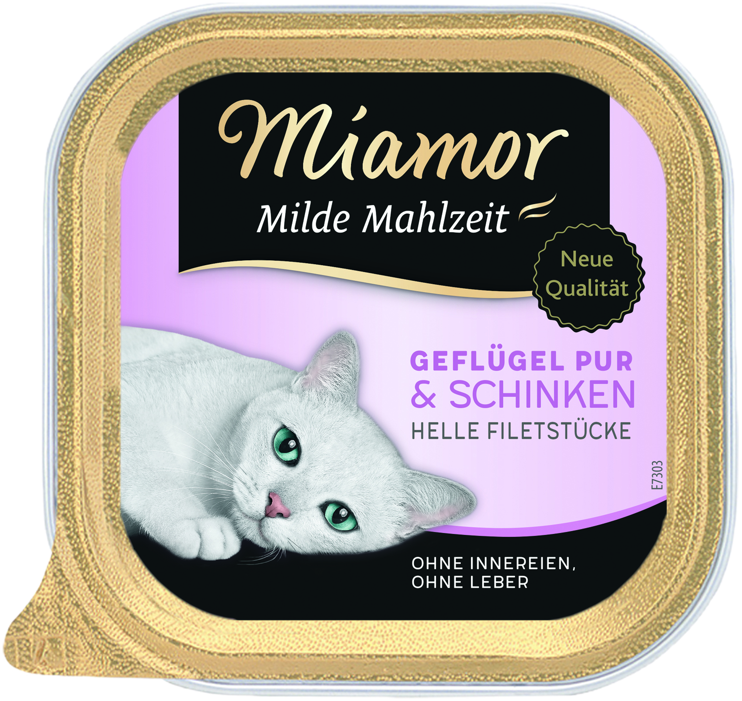 Miamor - Milde Mahlzeit Geflügel & Schinken - 16 x 100 g - 1