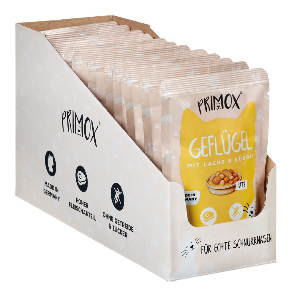 Primox - Katzennassfutter Geflügel 85g Pouch - 12 x 85g - 2