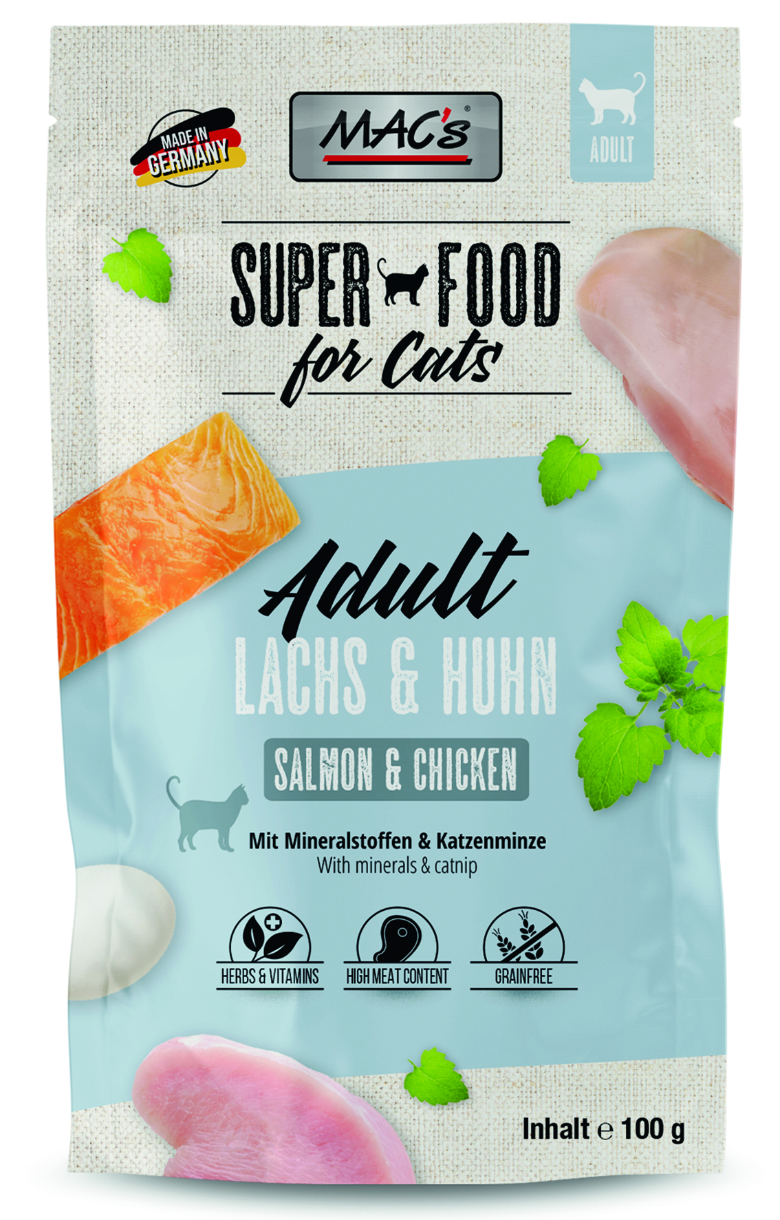 MAC´s - CAT Lachs & Hühnchen - 12 x 100 g - 1