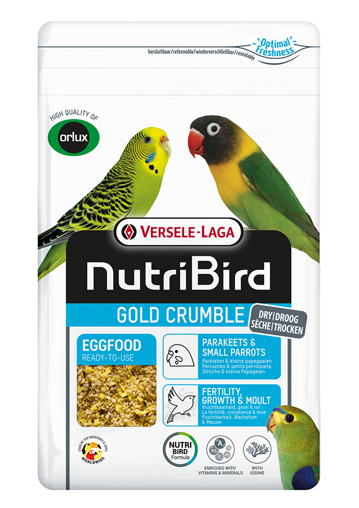 NutriBird Gold Crumble Sittiche & kleine Papageien
