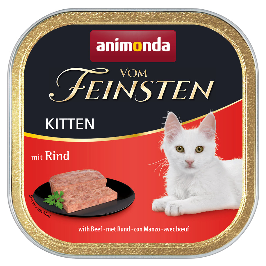 Kitten mit Rind Kitten mit Rind