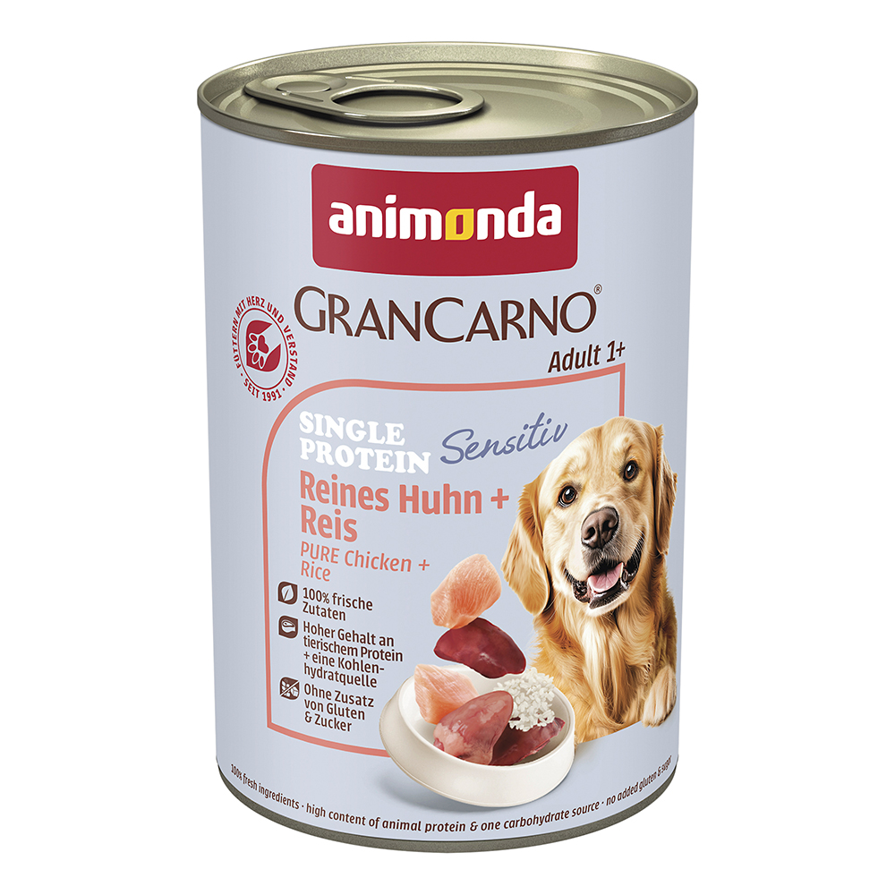 Animonda Gran Carno - Adult Reines Huhn & Reis - 6 x 400 g - 1