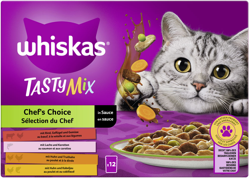 Whiskas Multipack Tasty Mix Chef's Choice in Sauce