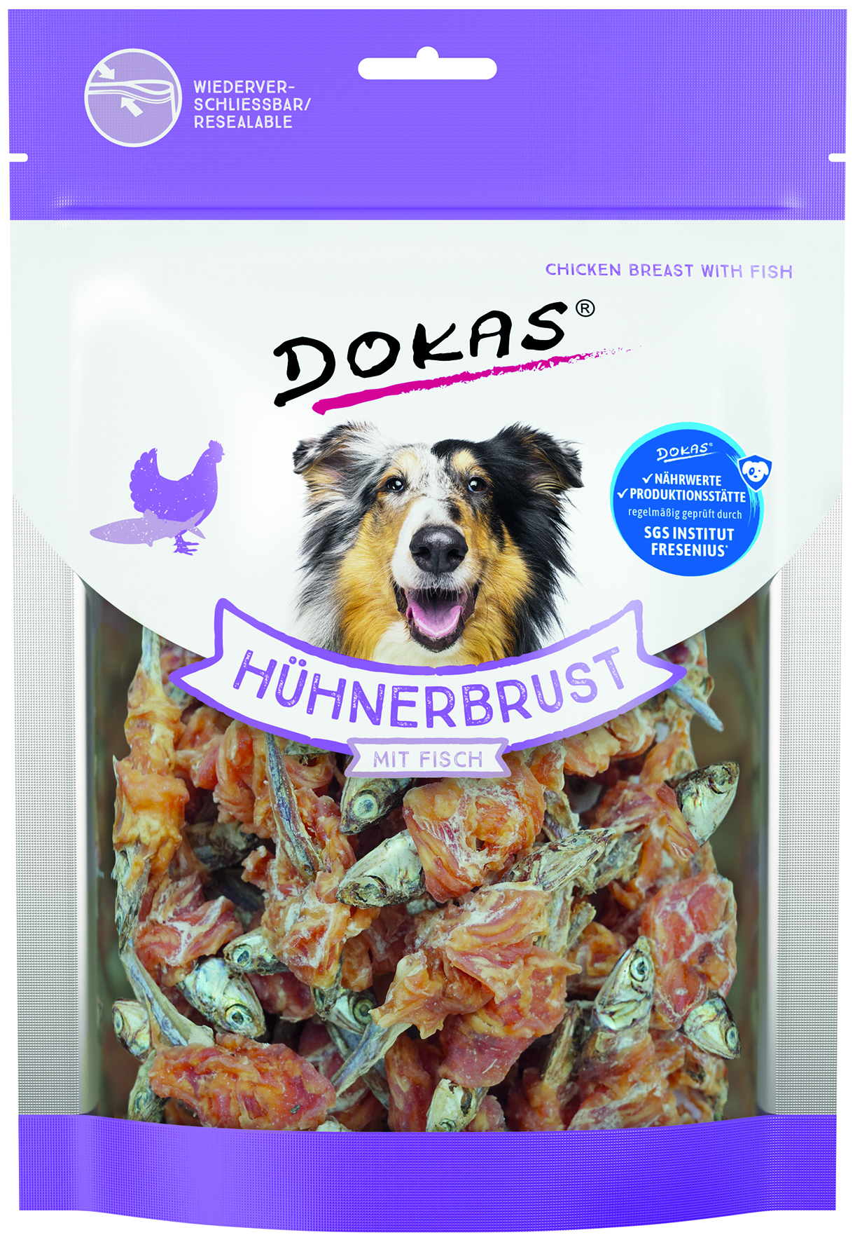 Hühnerbrust mit Fisch