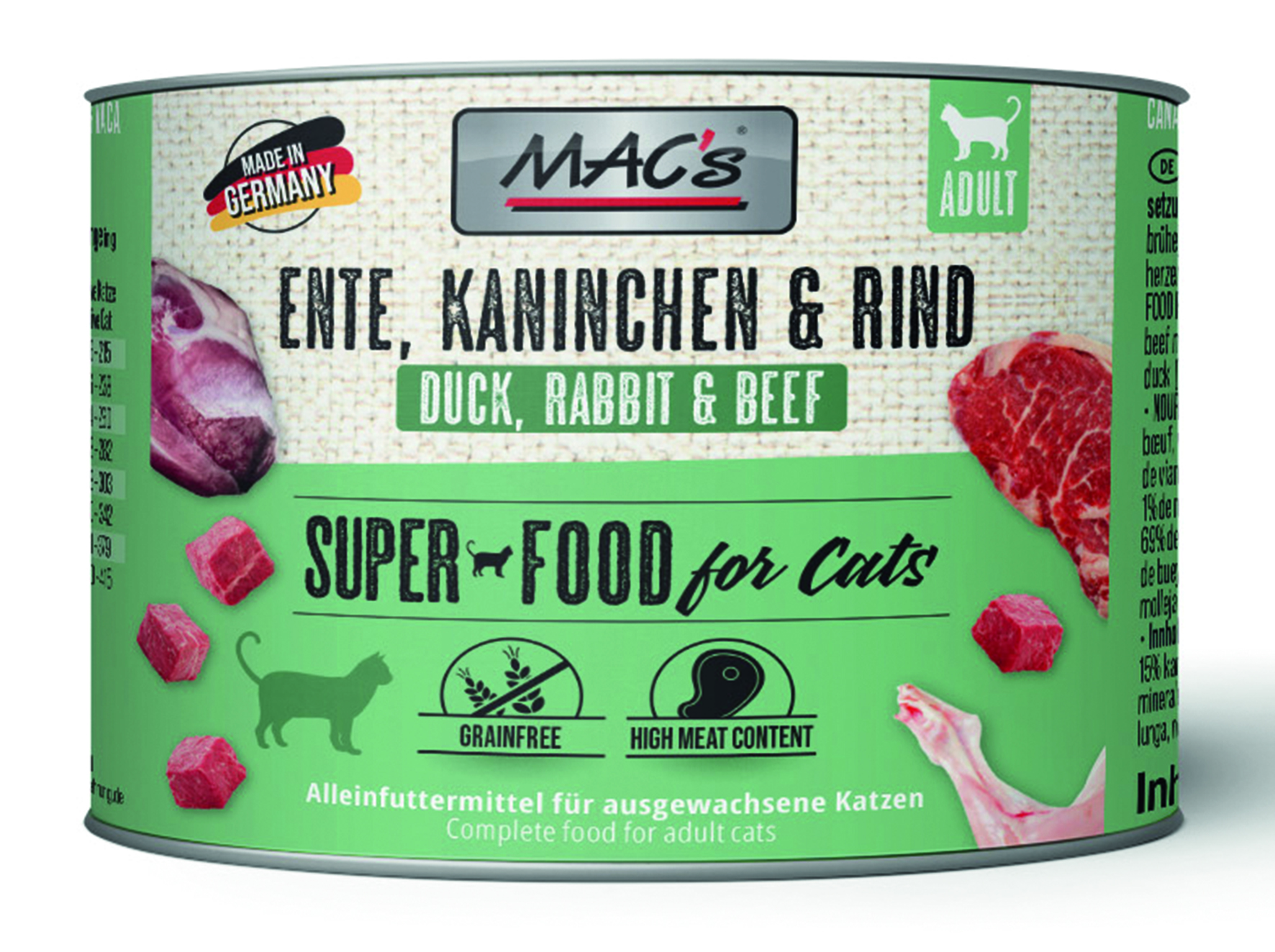 MAC´s - CAT Ente/Kaninchen/Rind - 6 x 200 g - 1