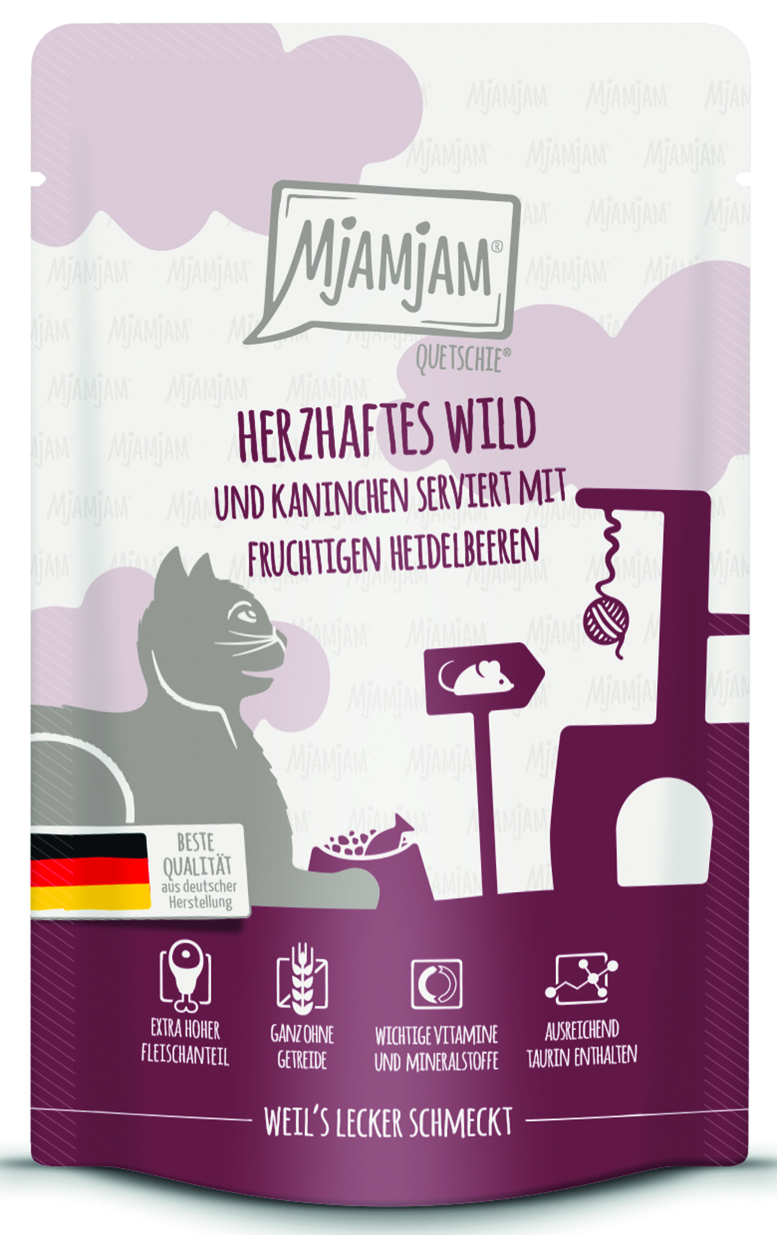 MjAMjAM - herzhaftes Wild & Kaninchen - 12 x 125 g - 1