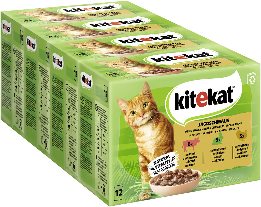 Kitekat - MP Jagdschmaus - 4 x 12X85g - 2