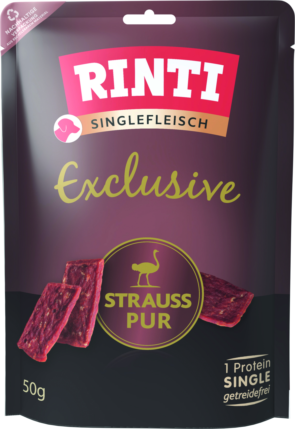 Singlefleisch Exclusive Snack Strauss pur