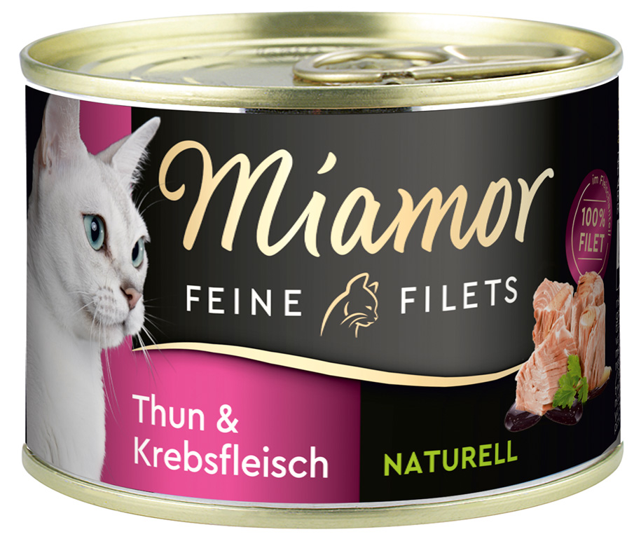 Miamor - Feine Filets Natur Thunfisch & Krebsfleisch - 12 x 156g - 1