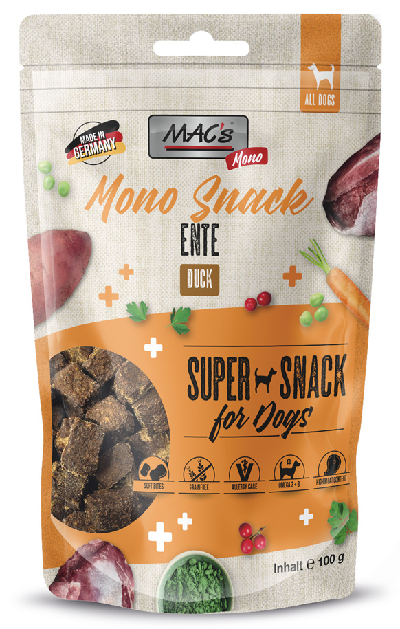 MAC´s - DOG Mono Snack Ente - 9 x 100 g - 1