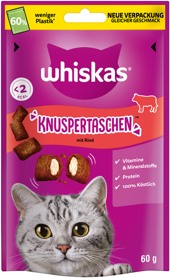 Whiskas - Knuspertaschen Rind - 1
