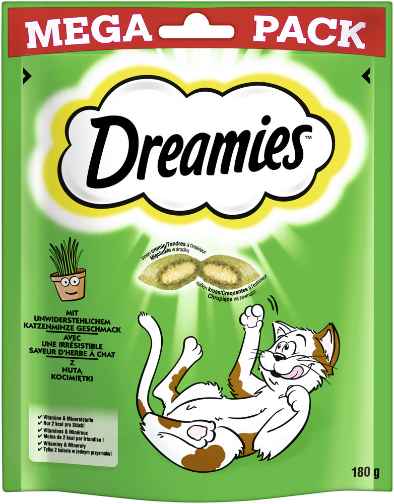 Dreamies - mit Katzenminze - 1 x 180 g - 1