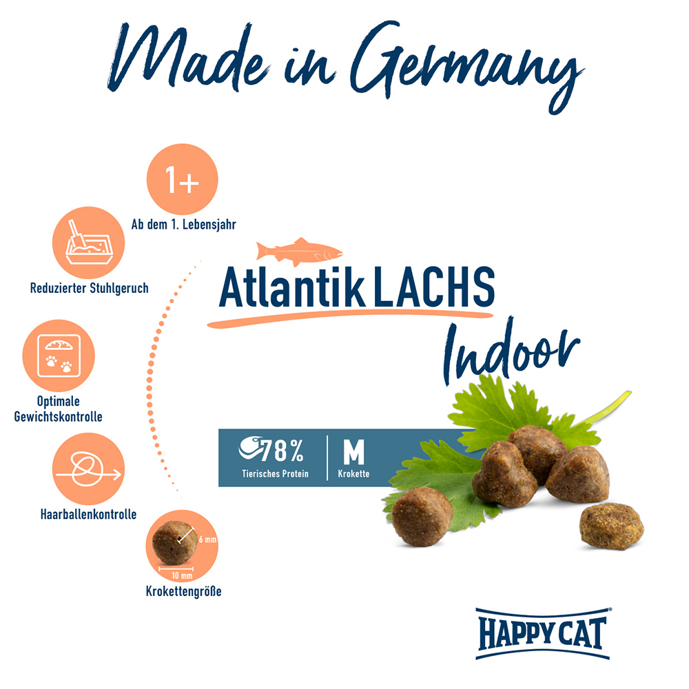 Happy Cat - Indoor Adult Atlantik Lachs - 2