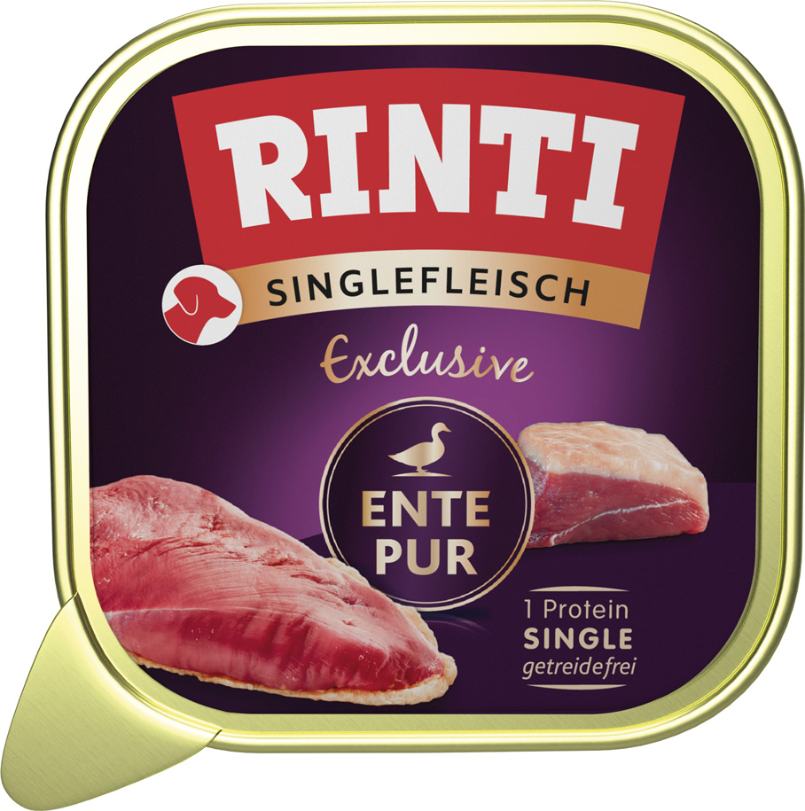 Rinti - Singlefleisch Exclusive Ente pur - 10 x 150 g - 1