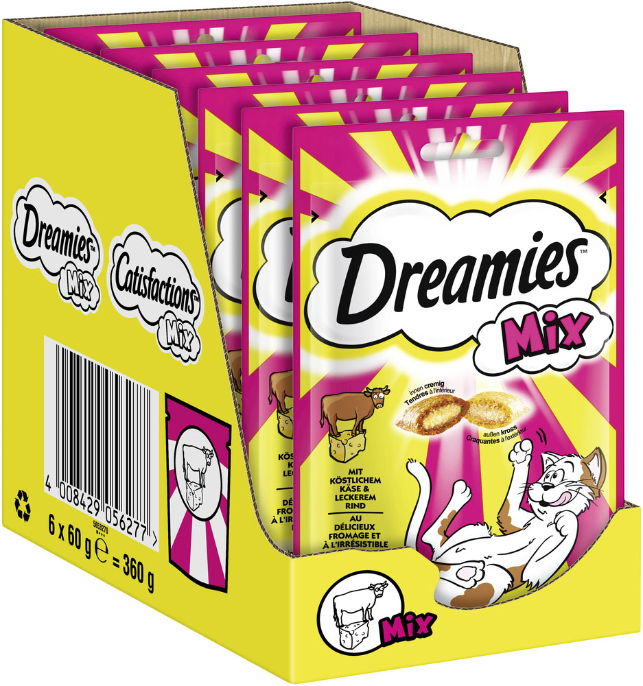 Dreamies - Mix Käse&Rind 60g - 1 x 60g - 2