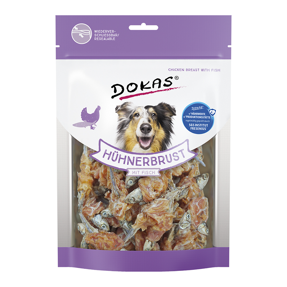 Dokas - Hühnerbrust mit Fisch - 6 x 220 g - 1