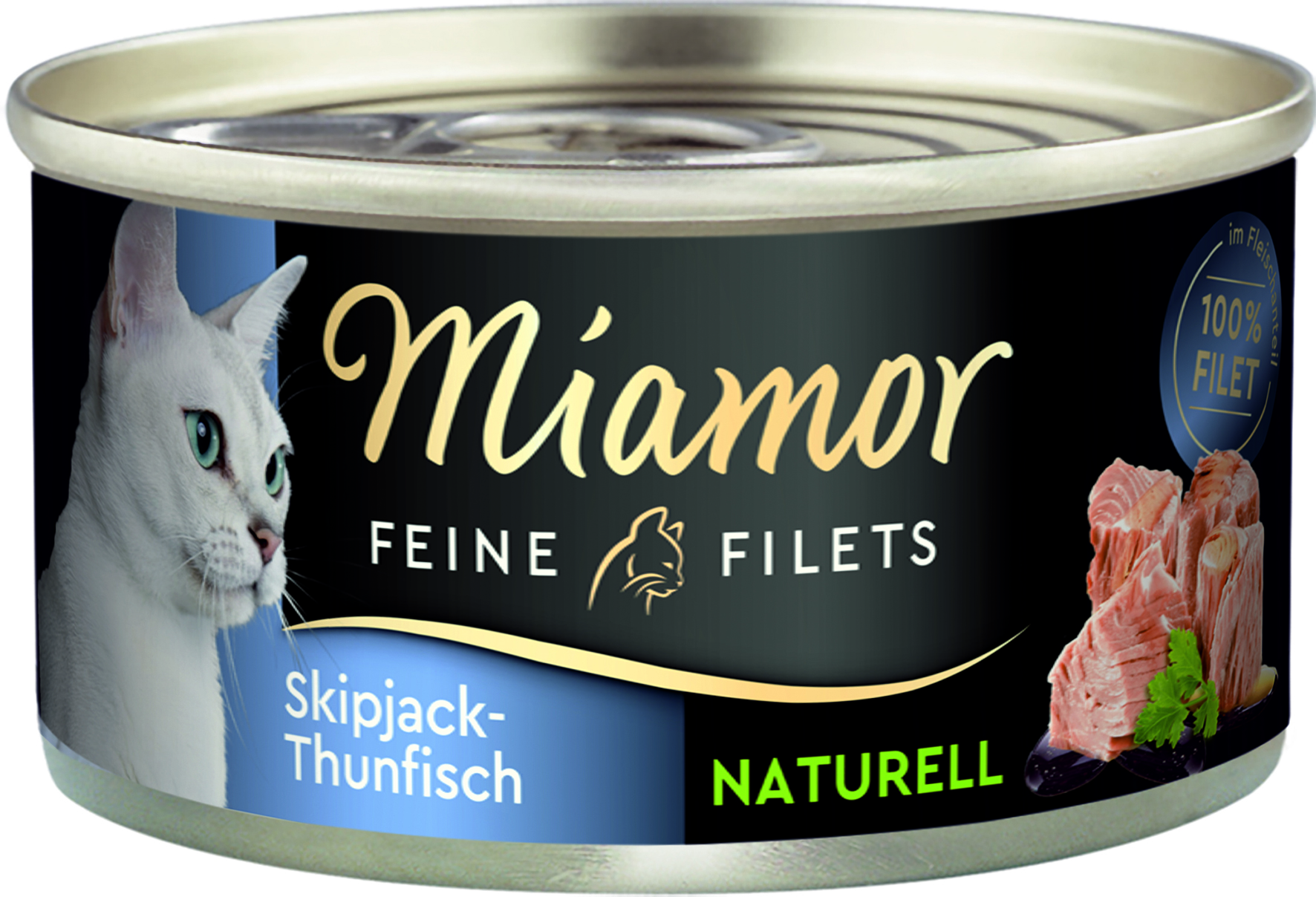 Miamor - Feine Filets naturelle in Fleischsaft Skipjack-Thunfisch - 24 x 80 g - 1