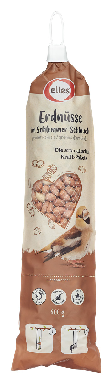 elles - Erdnüsse im Schlemmer-Schlauch 500g - 6 x 500 g - 1