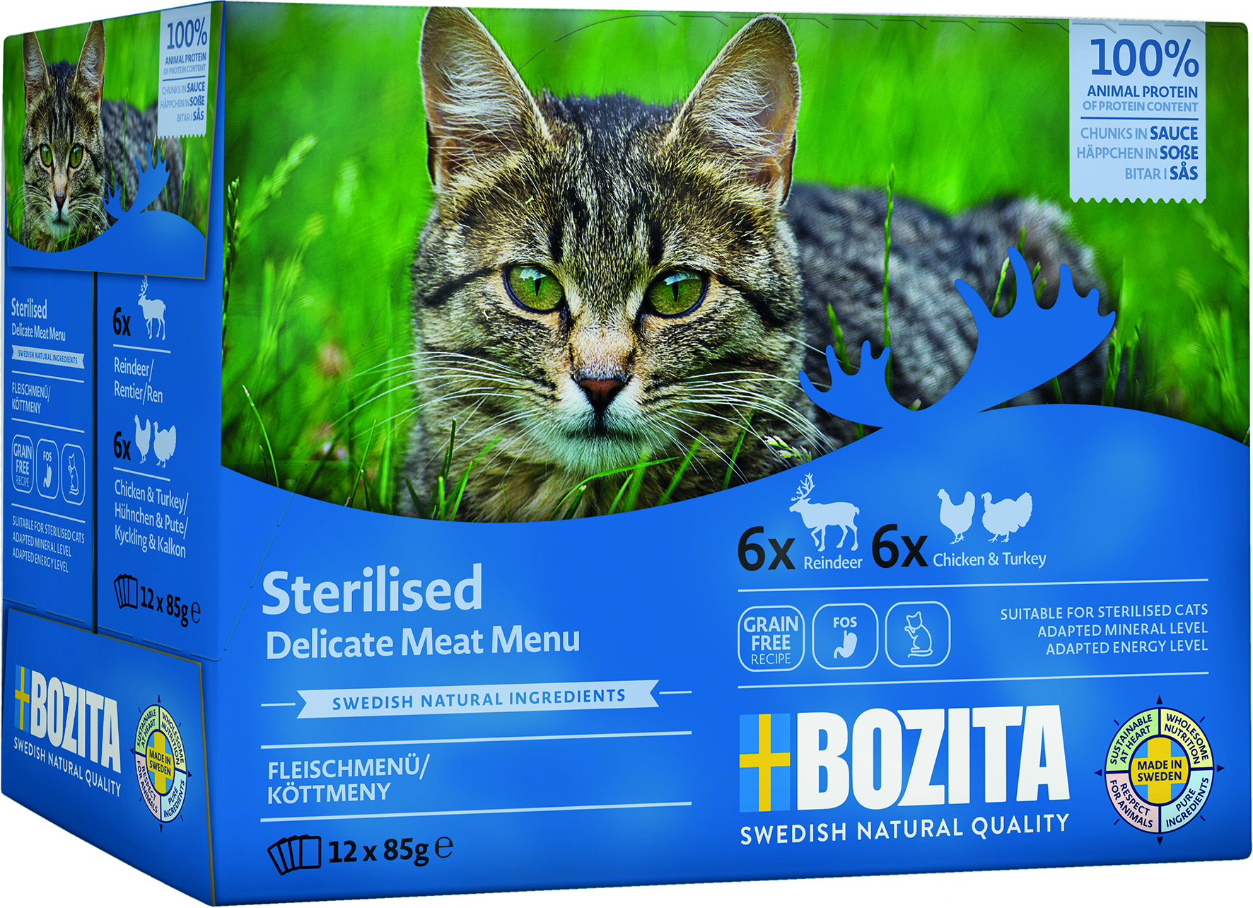 Pouch Sterilised Häppchen in Sauce Fleisch Multibox