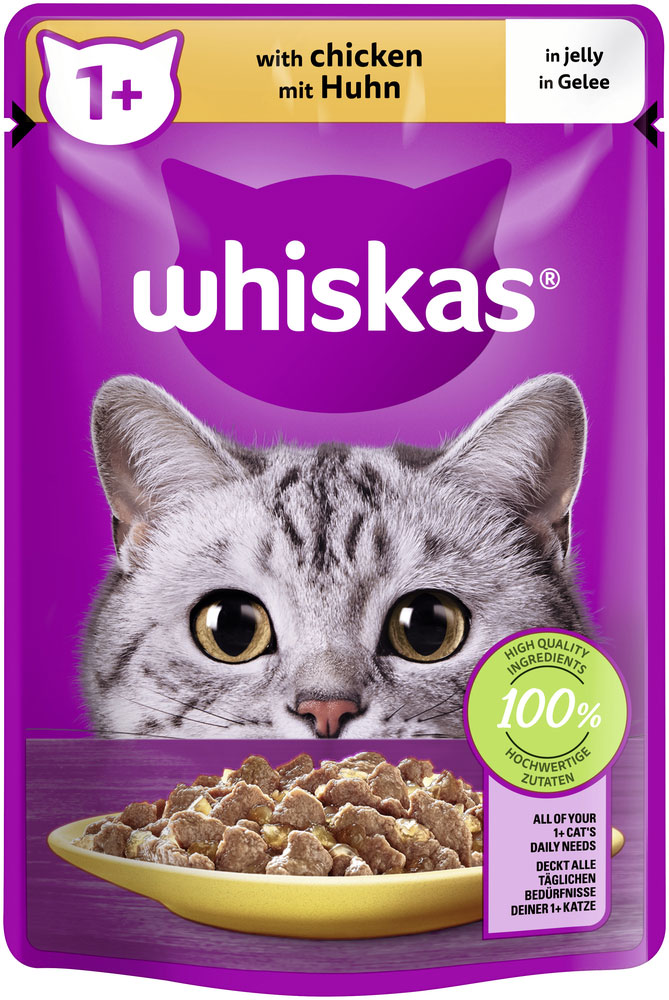 Whiskas - Whiskas 1+ mit Huhn in Gelee - 28 x 85g - 1