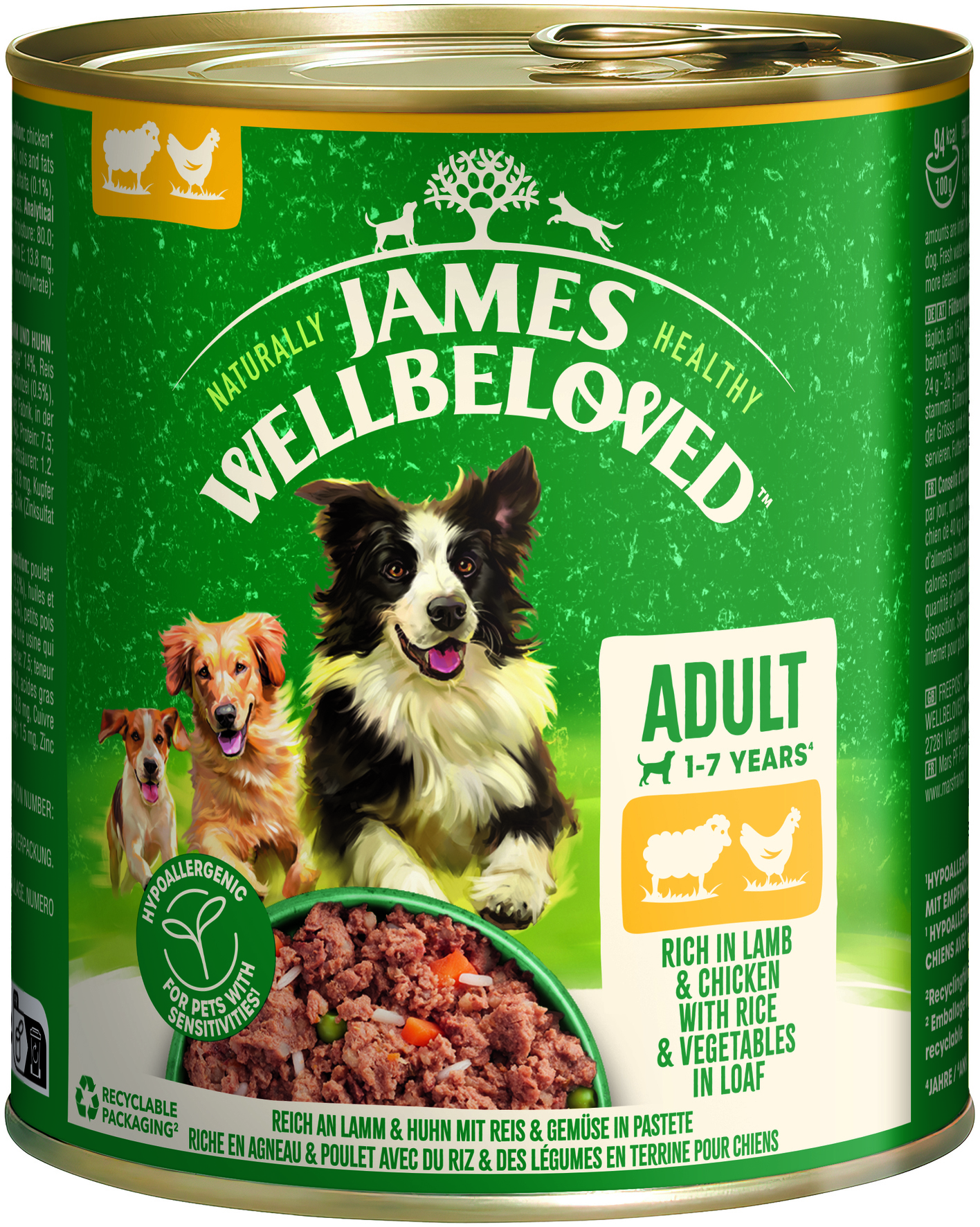 Reich an Lamm & Huhn mit Reis & Gemüse in Pastete