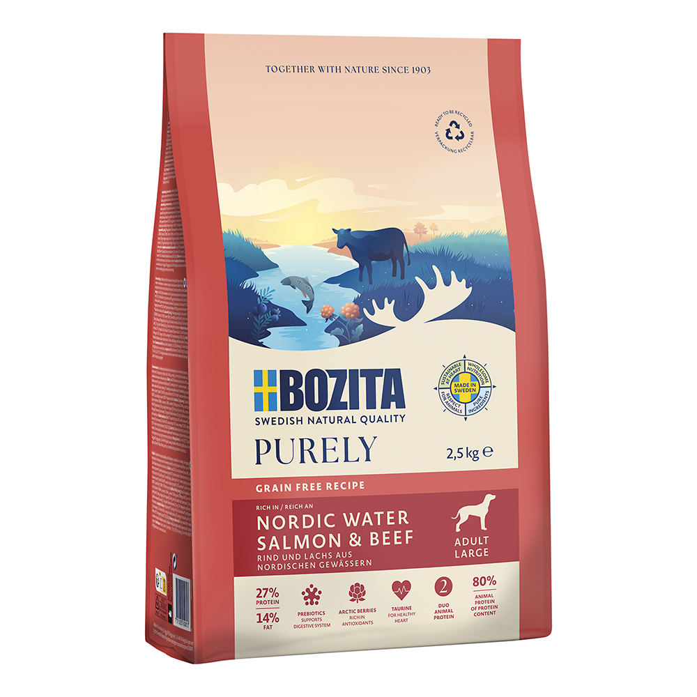 Purley Adult groß Lachs & Rind