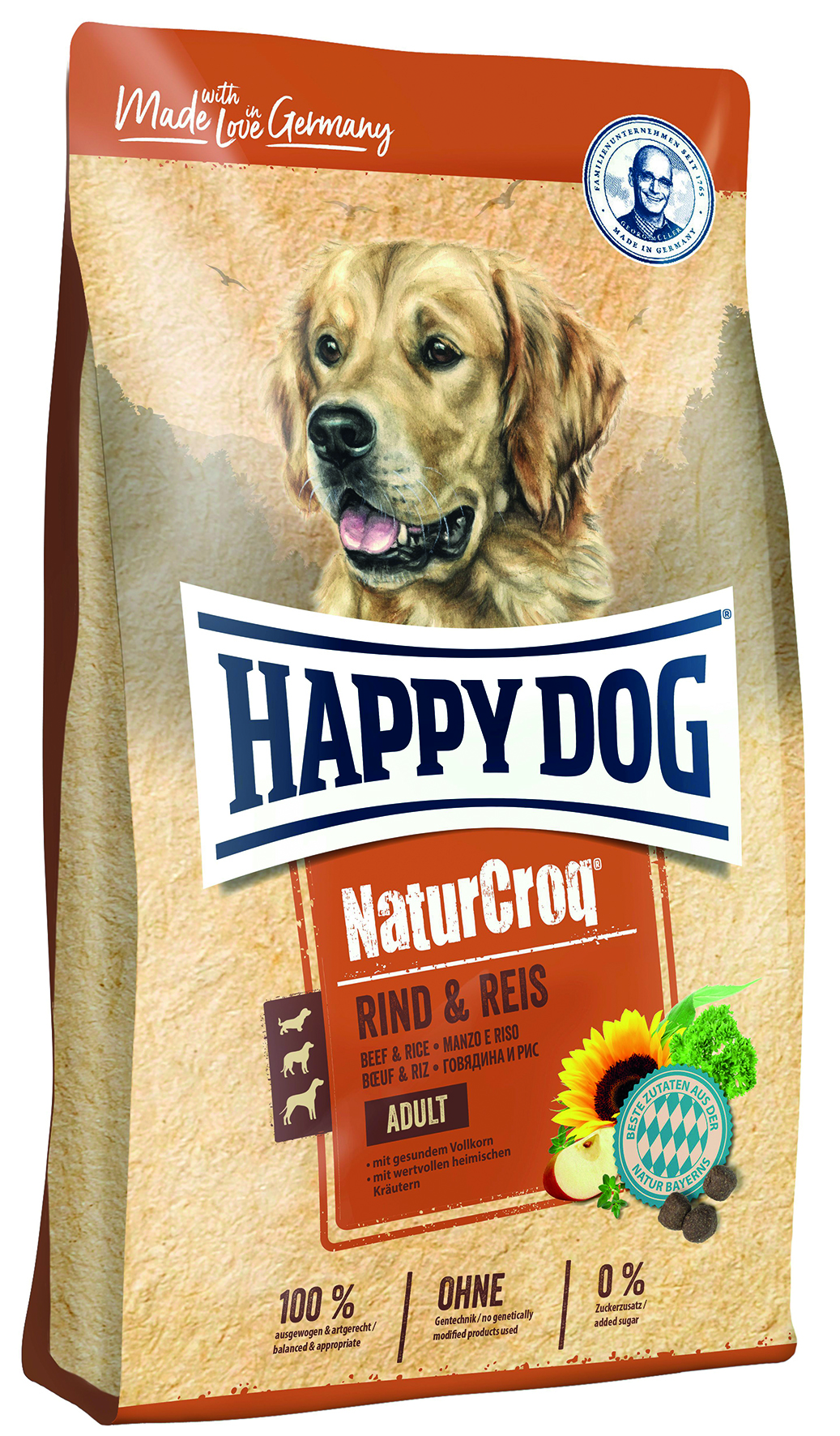 Happy Dog - Natur-Croq Rind & Reis - 1 x 4 kg - 1
