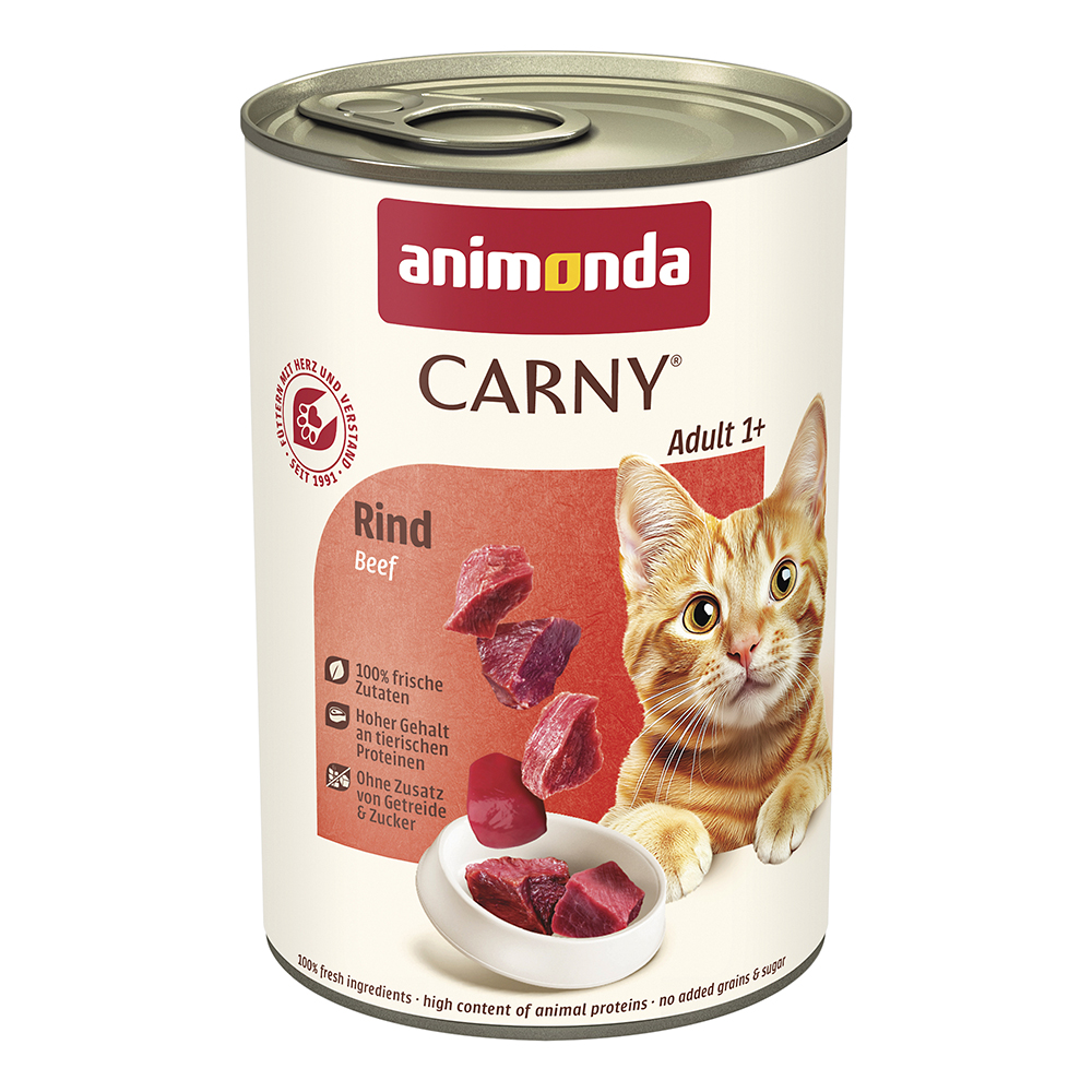 Animonda Carny - Adult Rind pur - 6 x 400 g - 1