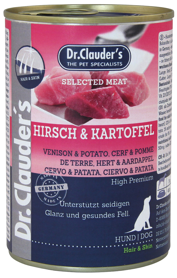 Dr. Clauder - Selected Meat Hirsch & Kartoffel - 6 x 400 g - 1