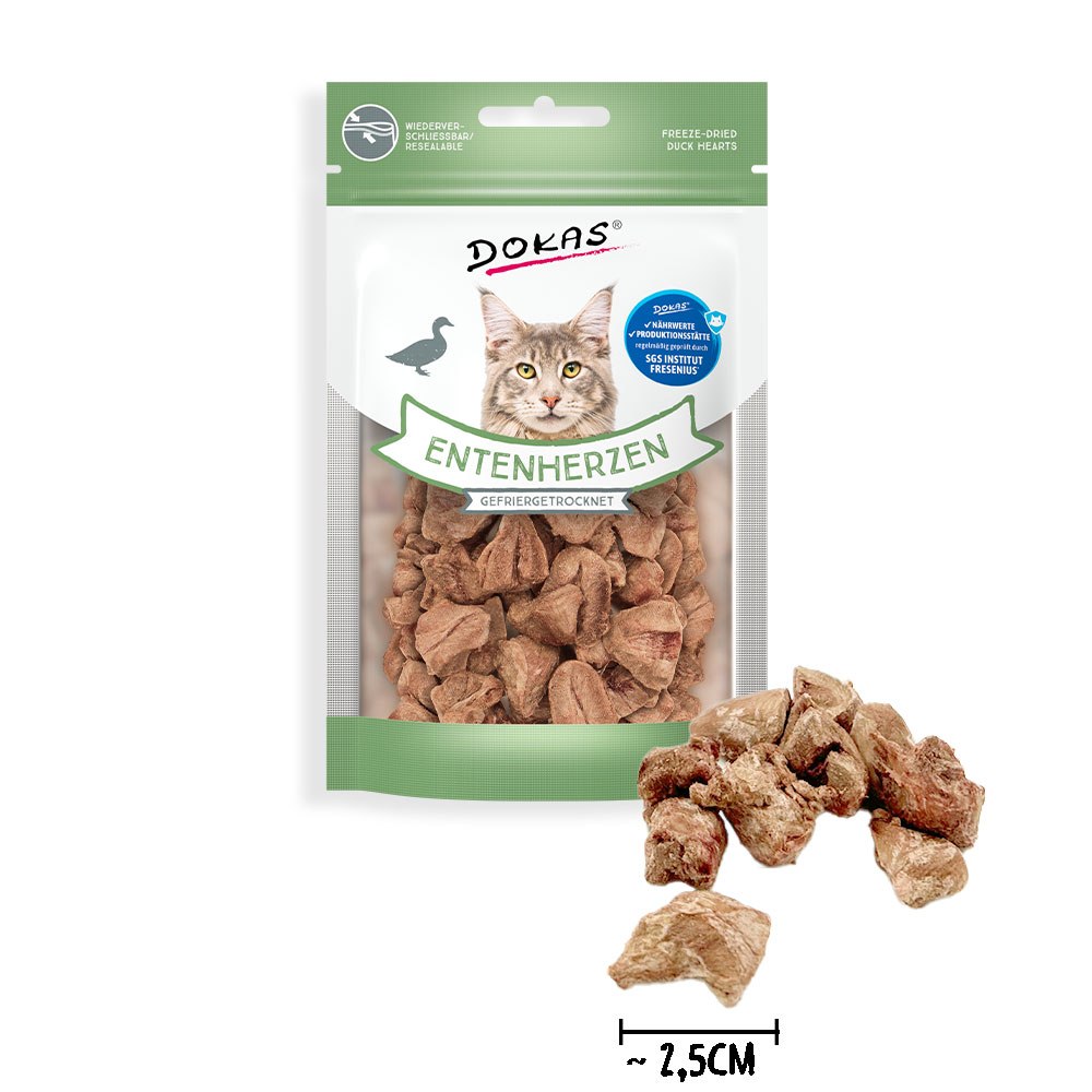 Entenherzen gefriergetrocknet