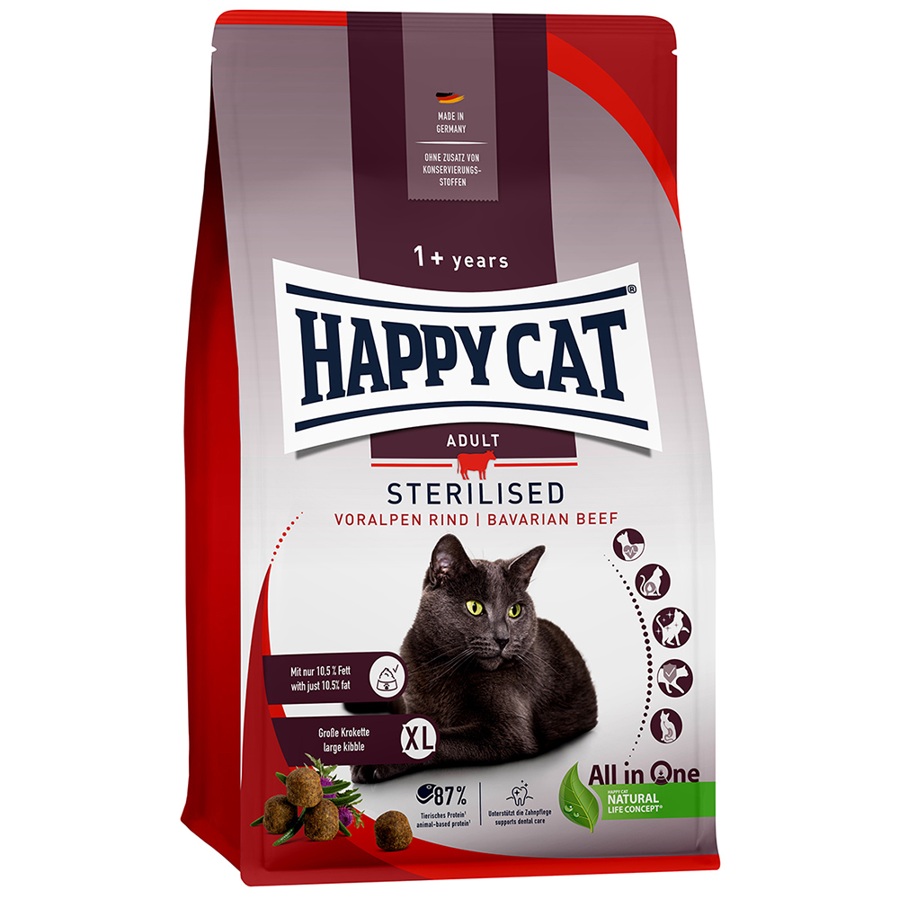 Happy Cat - Sterilised Adult Voralpen Rind - 6 x 300g - 1