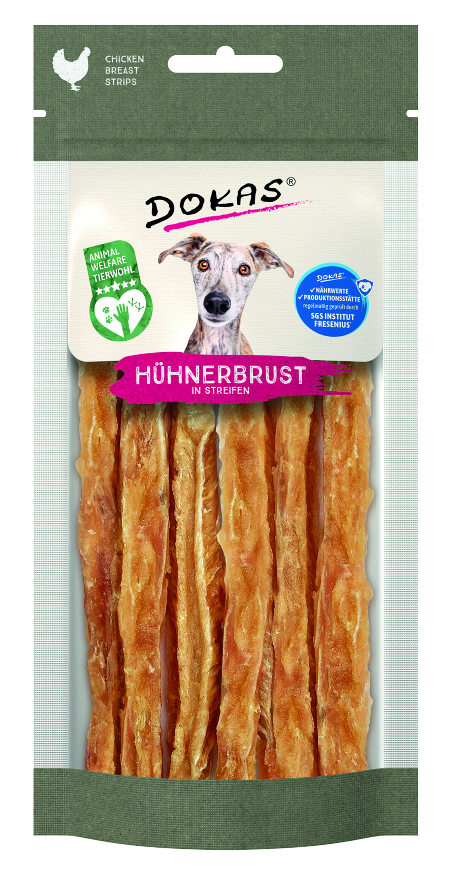 Hühnerbrust in Streifen