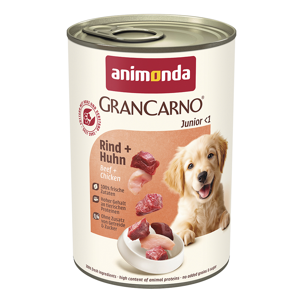 Animonda Gran Carno - Original Junior Rind + Huhn - 6 x 400 g - 1