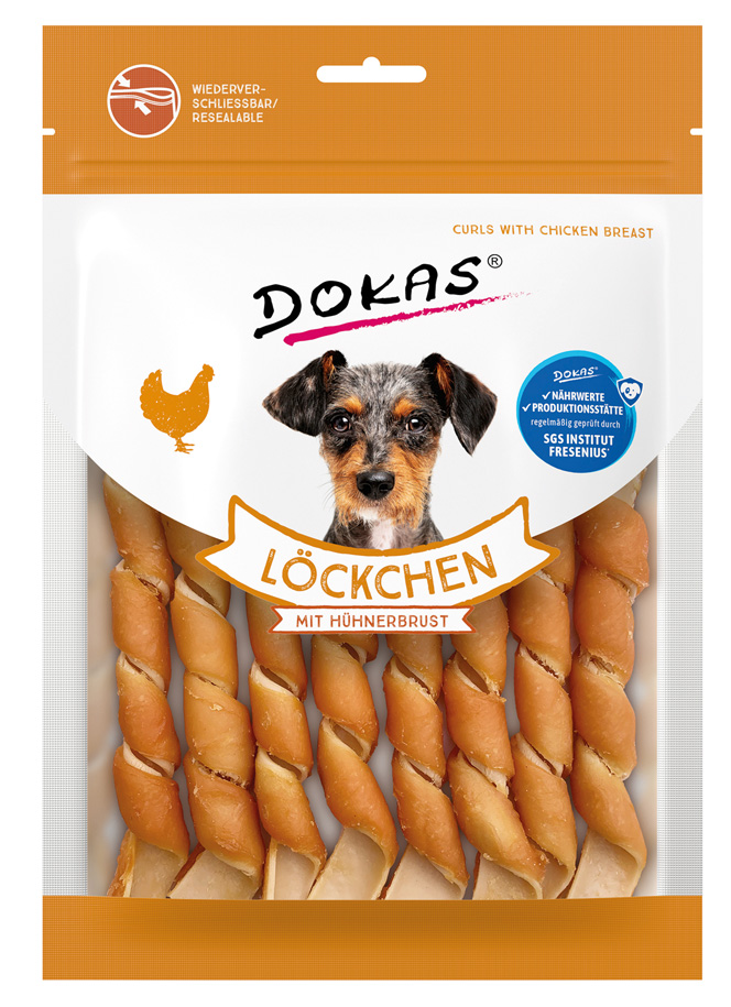 Dokas - Löckchen  mit Hühnerbrust - 9 x 120g - 1