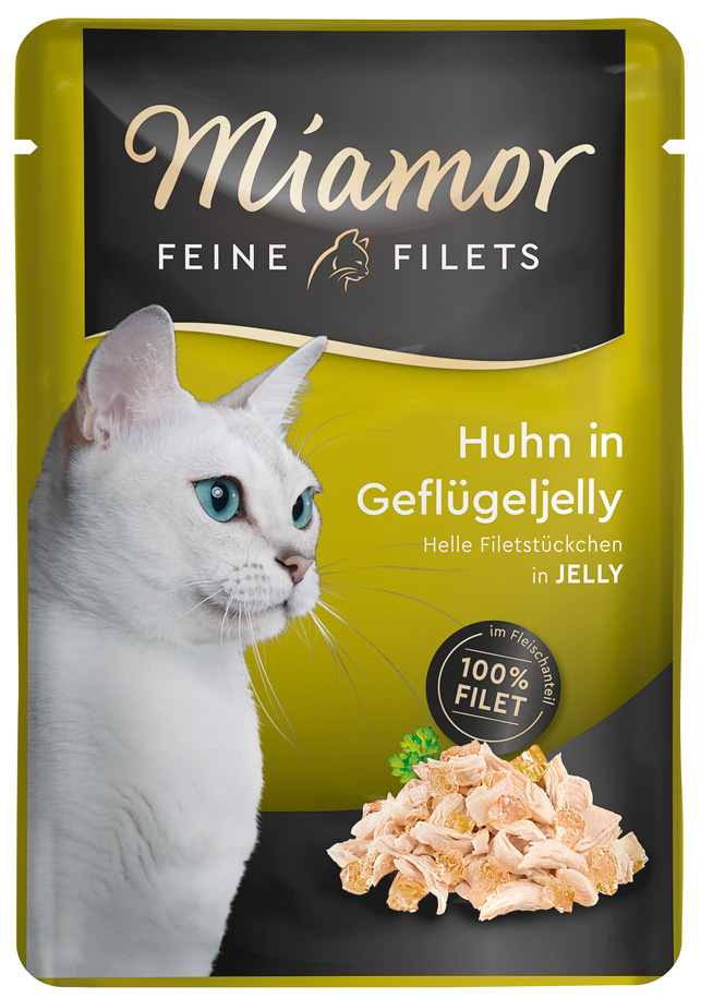 Feine Filets Huhn in Geflügeljelly Feine Filets Huhn in Geflügeljelly