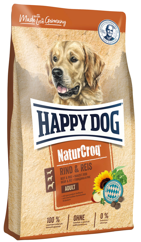 Happy Dog - Natur-Croq Rind & Reis - 1 x 15 kg - 1