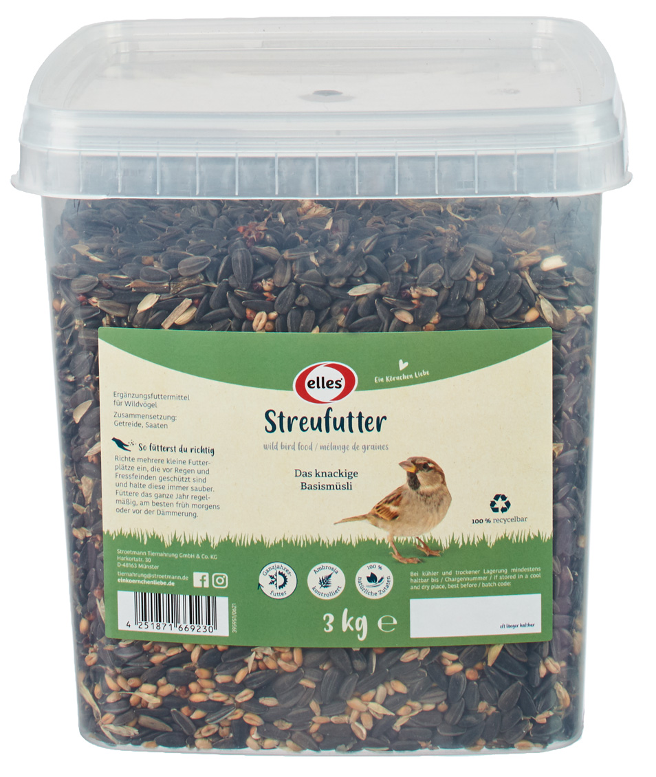 elles - Streufutter 3kg Eimer - 1 x 3,0kg - 1