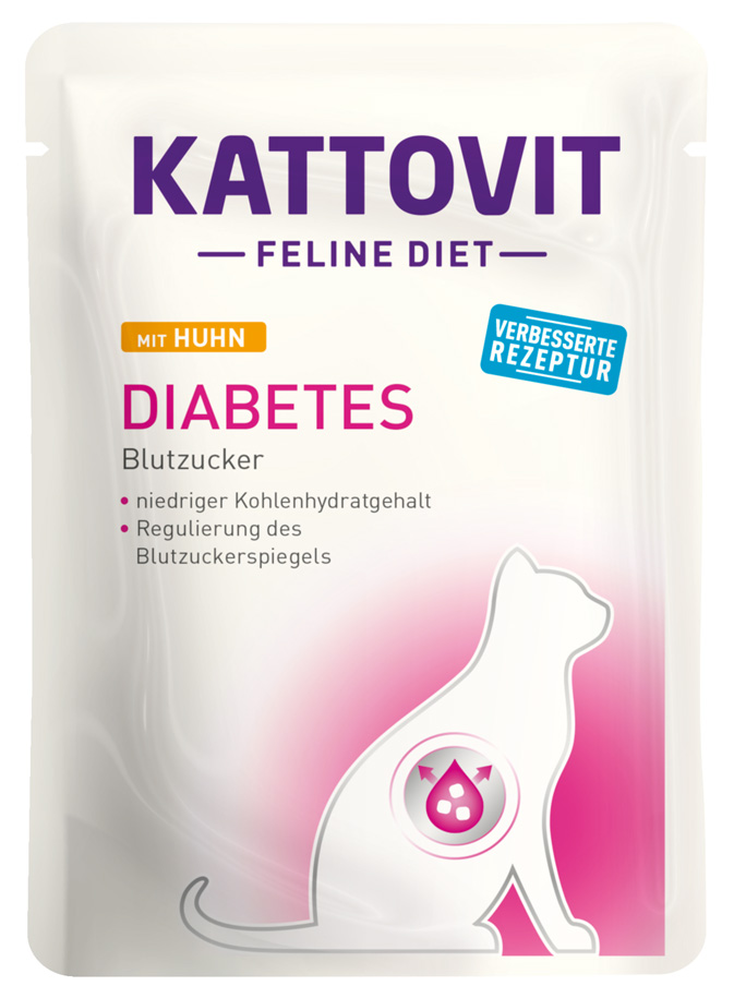 Kattovit - Diabetes Huhn - 24 x 85g - 1