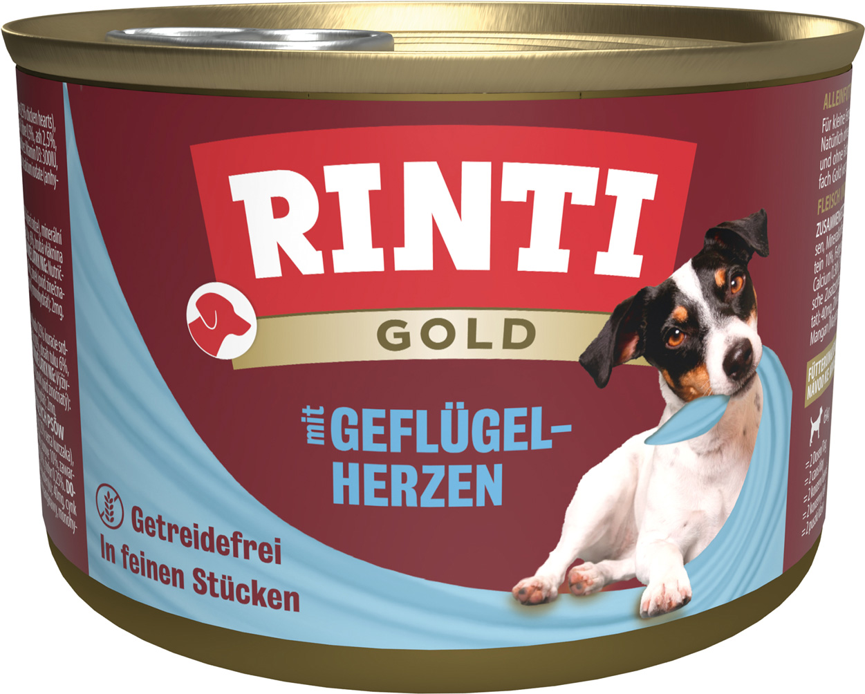 Rinti - Gold Geflügelherzen - 12 x 185g - 1