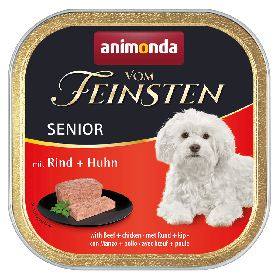Animonda Vom Feinsten - Senior mit Rind & Huhn - 22 x 150 g - 1