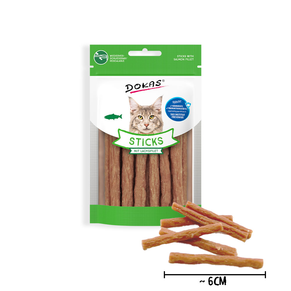 Sticks mit Lachsfilet