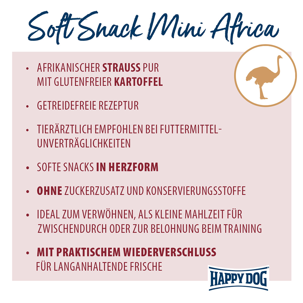 Happy Dog - Soft Snack Mini Africa - 2