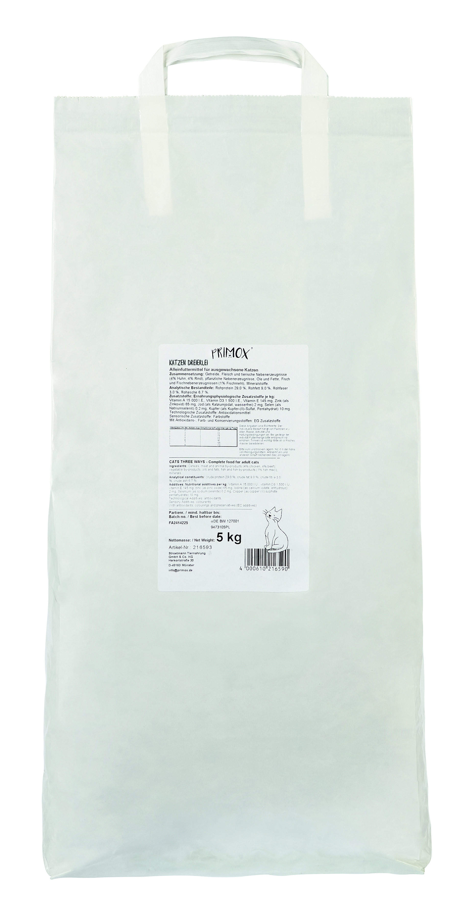 Katzenfutter Dreierlei 5 kg