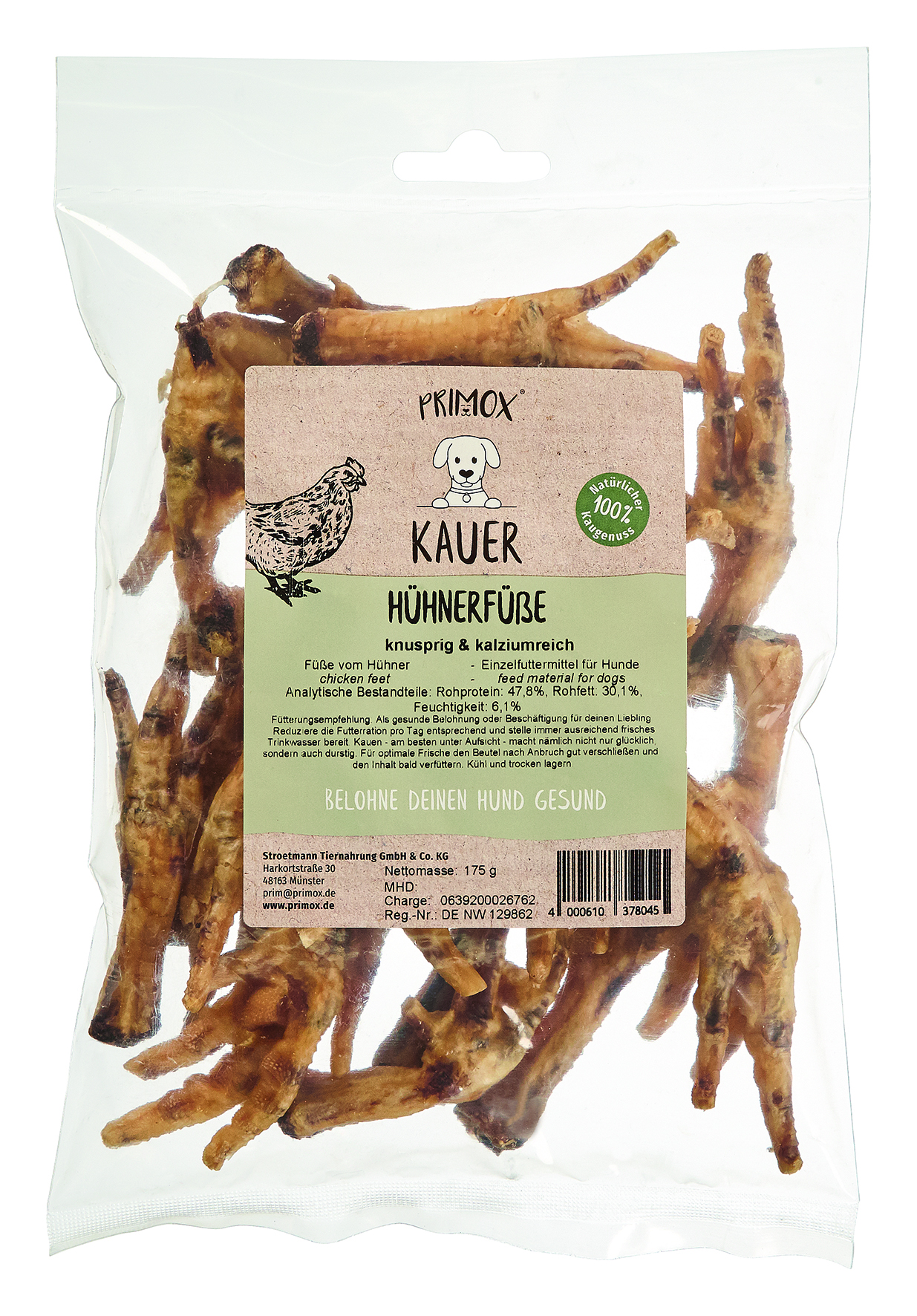 Primox - Hühnerfüße 175g - 6 x 0.175 kg - 1