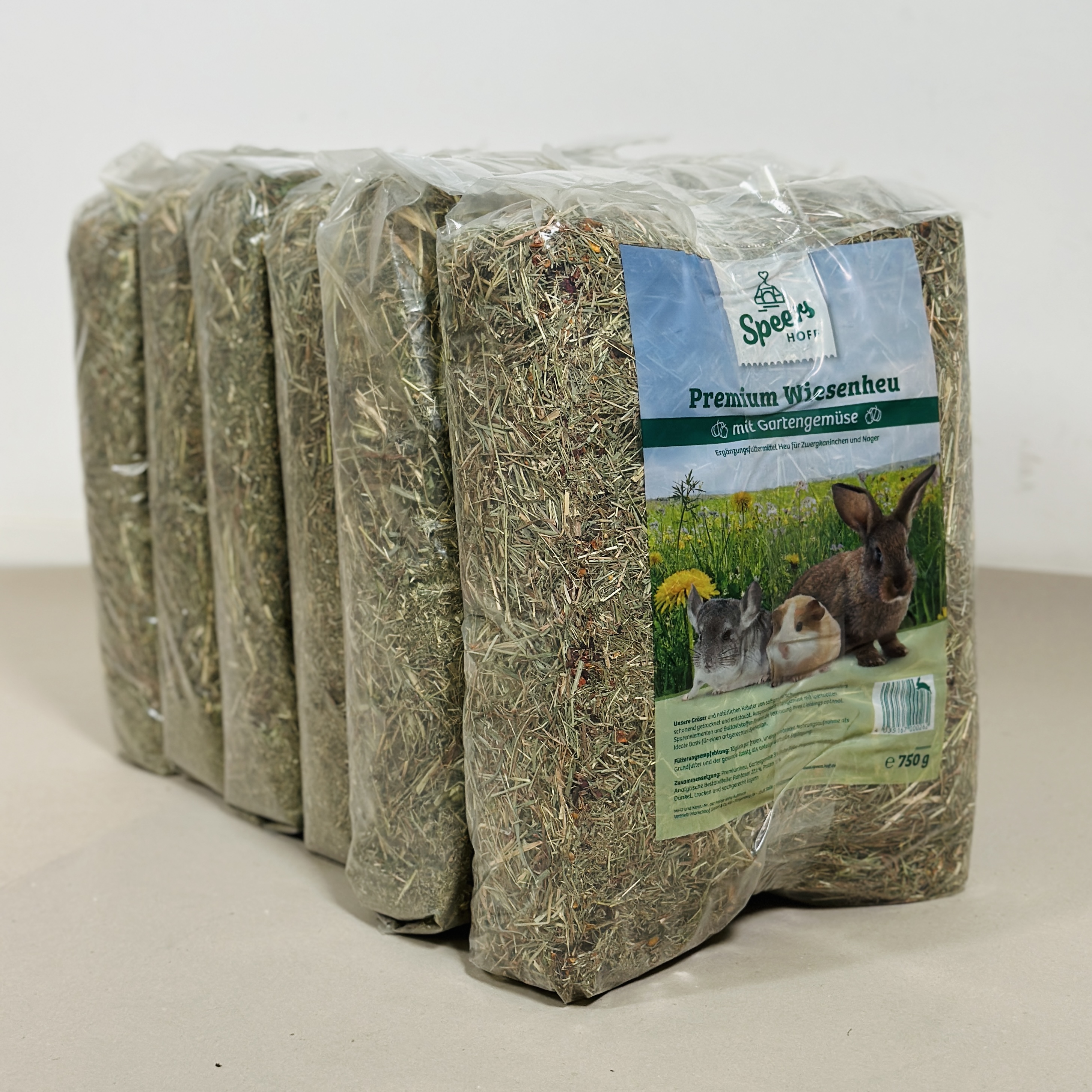 Speers/Marschhof - Premiumheu mit Gartengemüse - 1 x 750g - 2