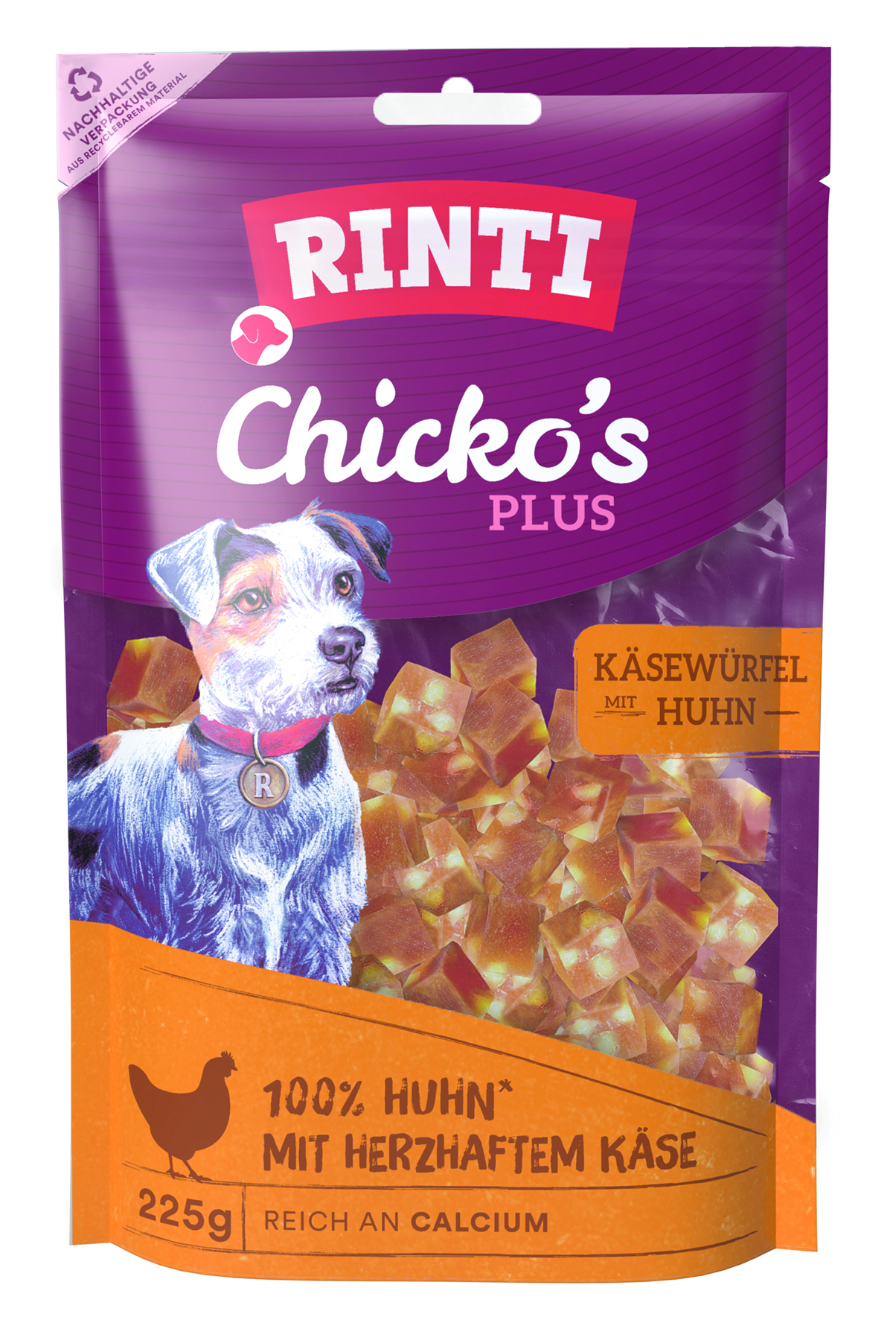 Chicko Plus Käsewürfel Huhn