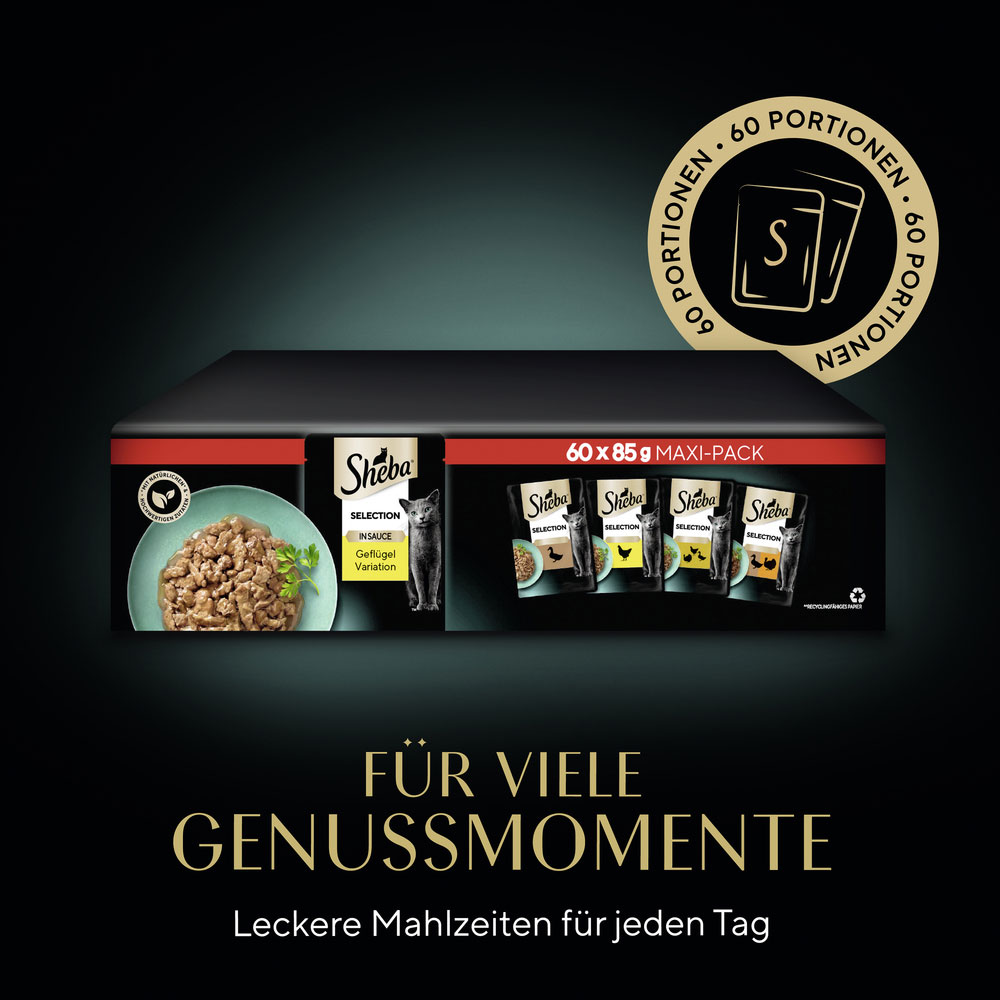 Sheba - Multipack Geflügelauswahl - 1 x 5.1 kg - 2