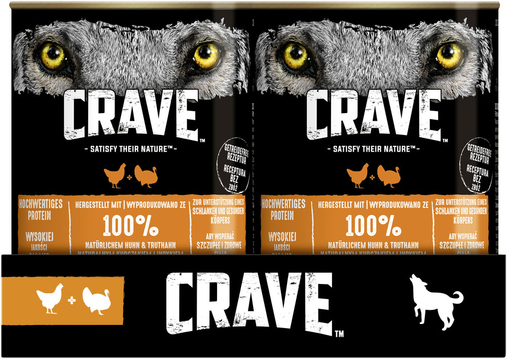 Crave - mit Huhn und Truthahn - 6 x 400g - 4