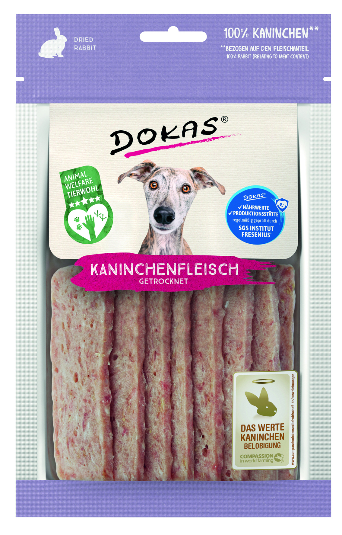 Kaninchenfleisch getrocknet