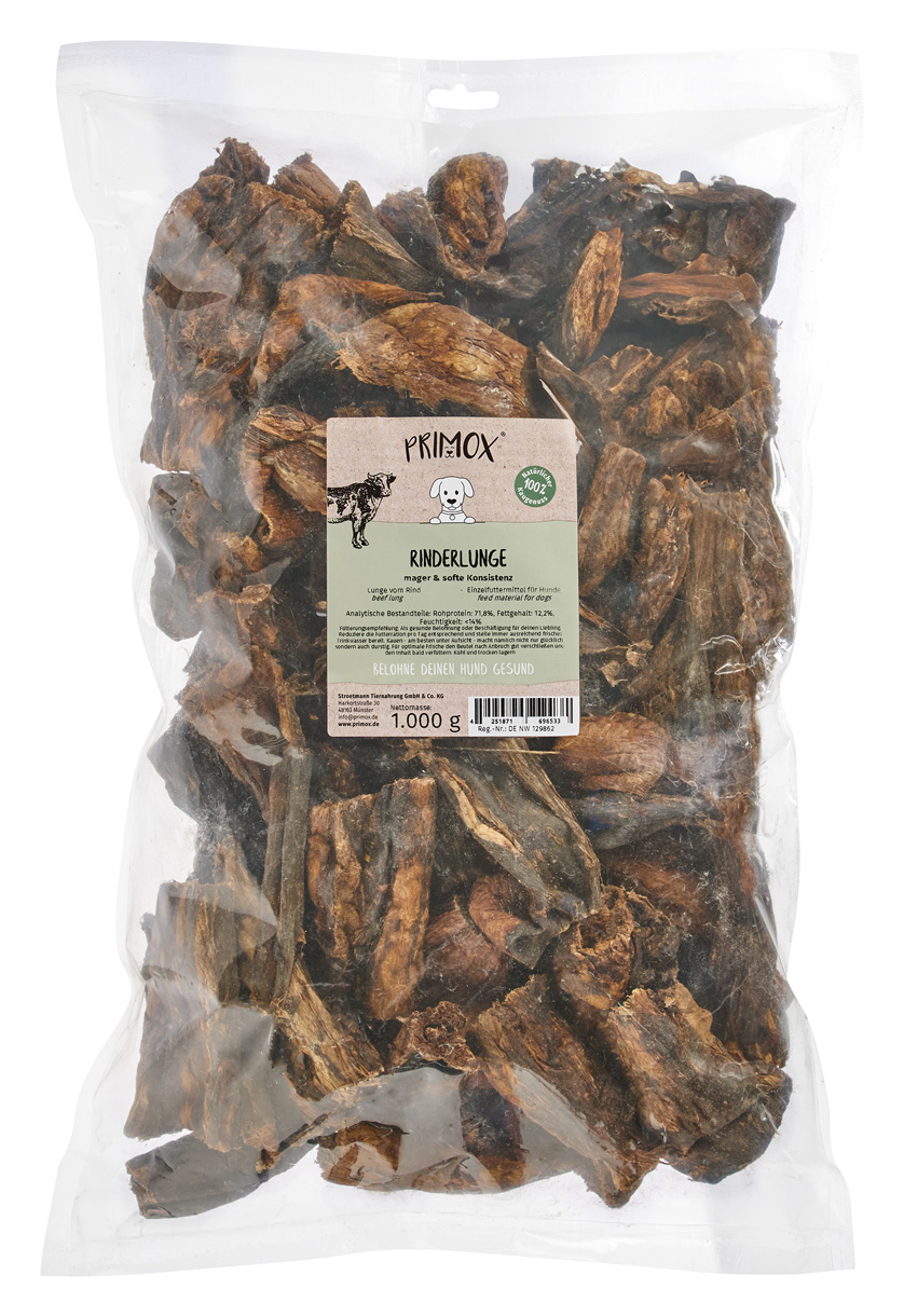 Primox - Rinderlunge 1000g - 4 x 1kg - 1